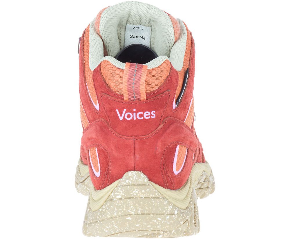 Merrell Boots Orange - Moab 2 Mid Eco Waterproof X Outdoor Voices - Womens 87RCAWXJI